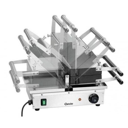 Bartscher Gaufrier "Deluxe II" | 1,5kW | Revêtement Antiadhésif  |  525x340x250(h)mm