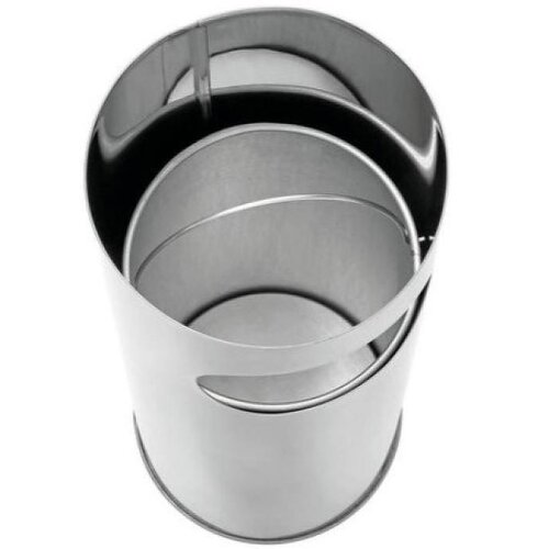 Bartscher Cendrier Inox sur Colonne | 11 Litres | 210x210x574(h)mm