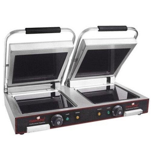 Emga Grill de Contact Double | Vitrocéramique 400°C | 3200W | 700x480x170(h)mm