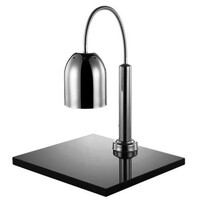 Lampe Chauffante Chrome | Modèle de Table + Plateau 50x45cm | 650(h)mm | avec Interrupteur!