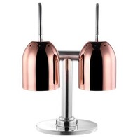 Lampe Chauffante DOUBLE Cuivre | Modèle de Table | 2x Ø240x600(h)mm | avec Interrupteur!