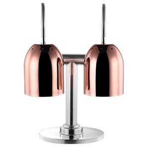 Emga Lampe Chauffante DOUBLE Cuivre | Modèle de Table | 2x Ø240x600(h)mm | avec Interrupteur!