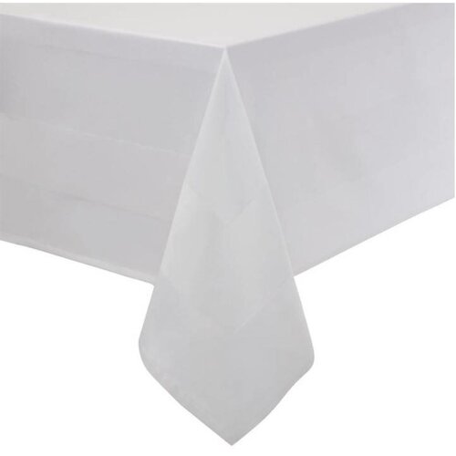 CHRselect Nappe Bande de Satin | Carré | 100% Coton  Blanc | Disponibles en 6 Tailles