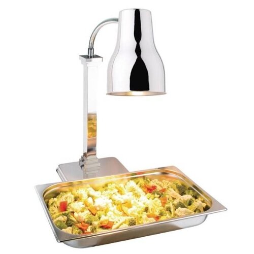 CHRselect Lampe Chauffante sur Pied | INOX | 250W | 670(h)mm | Sans Ampoule