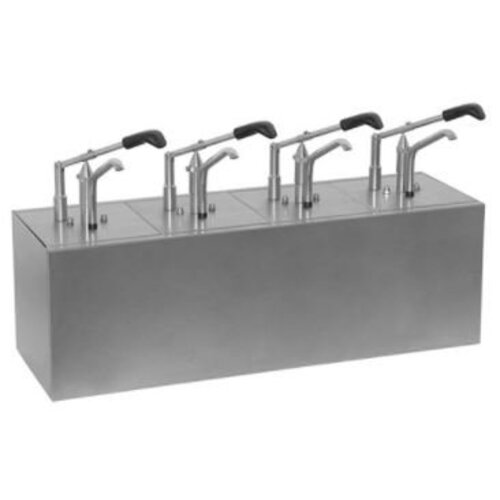 Emga Distributeur de Sauces INOX | Complet 4x1/6GN