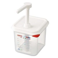 Distributeur de Sauces | Plastique Transparent | GN1/6 - 150mm