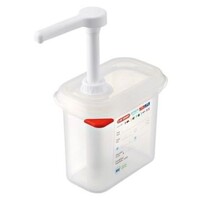 Distributeur de Sauces | Plastique Transparent | GN1/9 - 150mm