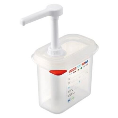 Emga Distributeur de Sauces | Plastique Transparent | GN1/9 - 150mm