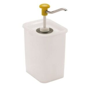 Emga Distributeur de Sauces Plastique | 3 Litres | Avec Pompe Emga Distributeur de Sauces Plastique | 3 Litres | Avec Pompe