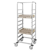 Chariot à Casiers INOX | 9 Etages | 640x640x1710(h)mm