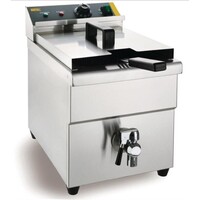 Friteuse à Induction | 3kW | 7,5 Litres | Robinet de Vidange | 290x440x415(h)mm