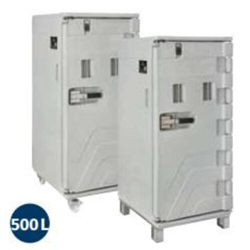 Linum Container Isotherme Serie Cargo | Avec Roues | 500 Litres | -30° à +100°C | 715x850x(h)1675mm Linum Container Isotherme Serie Cargo | Avec Roues | 500 Litres | -30° à +100°C | 715x850x(h)1675mm