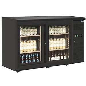 Polar Arrière-Bar Noir | 350 Litres | 4 Etagères | 1462x513x860(h)mm Polar Arrière-Bar Noir | 350 Litres | 4 Etagères | 1462x513x860(h)mm