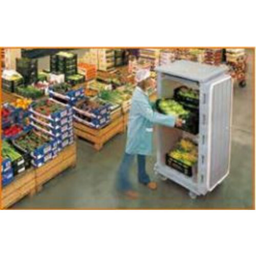 Linum Container Isotherme Serie Cargo | Avec Roues | 780 Litres |800x1000x(h)1950 mm