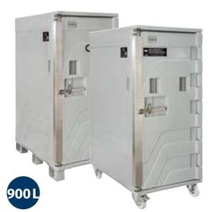 Linum Container Isotherme Serie Cargo | Avec Roues | 900 Litres | -30° à +100°C | 800x1200x(h)1835mm Linum Container Isotherme Serie Cargo | Avec Roues | 900 Litres | -30° à +100°C | 800x1200x(h)1835mm
