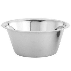 Emga Bassine de Cuisine INOX | Fond Plat | Disponibles en 3 Tailles
