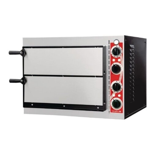 Gastro M Four à Pizza Inox | Gastro M PISA | 2 Pizzas Ø320mm | 230V | 568x500x430(h)mm