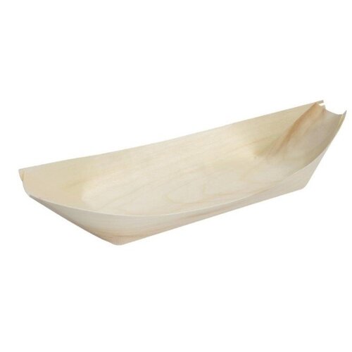 Fiesta Plats en Bouleau Pirogue | 190mm | Lot de 100 Fiesta Plats en Bouleau Pirogue | 190mm | Lot de 100