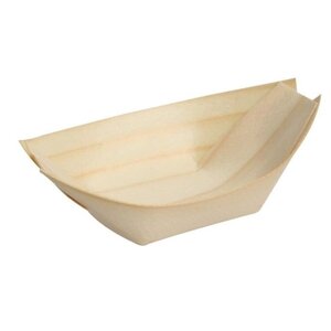 Fiesta Plats en Bouleau Pirogue | 250mm | Lot de 100 Fiesta Plats en Bouleau Pirogue | 250mm | Lot de 100