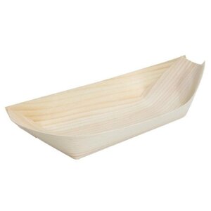 CHRselect Plats en Bouleau Pirogue | 80mm | Lot de 100