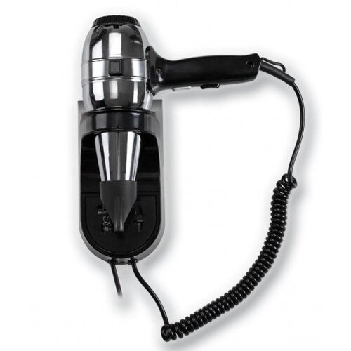 Vama Sèche-Cheveux Hôtellerie INOX | 2 Vitesses | 1300W | avec Prise de Rasoir Universelle Vama Sèche-Cheveux Hôtellerie INOX | 2 Vitesses | 1300W | avec Prise de Rasoir Universelle