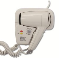 Sèche-Cheveux Hôtellerie Blanc | 2 Vitesses | 1200W | Modèle de Sécurité