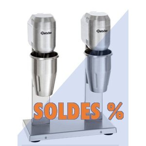 Bartscher Mixer à Boissons Inox Double | 2x700ml | 800W | PROMOTION XXL!