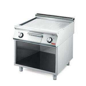 Gastro M Fry-Top Électrique INOX | Plaque Lisse Chromée | 10,8kW/400V | Gastro M | 800x700x850(h)mm