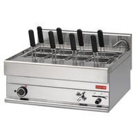 Cuiseur à Pâtes Électrique INOX | 40 Litres - Gastro M | 400V/9kW | Sans Paniers | 700x650x280(h)mm