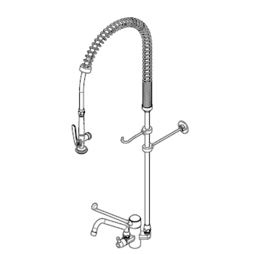 Gastro M Douchette avec Puisage | Grand Modèle Monotrou | Commande Mains Libres