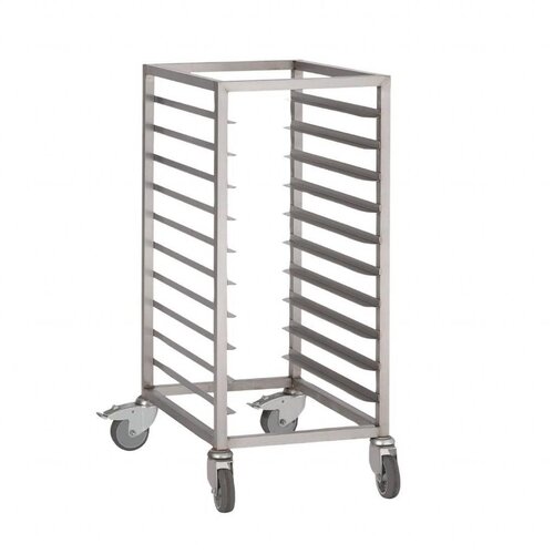 Gastro M Chariot à Glissières Inox | Gastro M | GN2/1 - 10 Niveaux