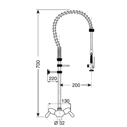 Gastro M Douchette avec Puisage | Petit Modèle | Monotrou | Gastro M Gastro M Douchette avec Puisage | Petit Modèle | Monotrou | Gastro M