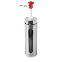 Distributeur de Sauce Inox | Dose 30mL |  Schneider | Rouge | 2 Litres