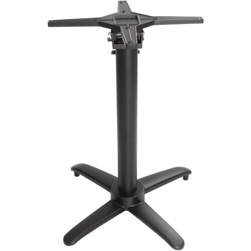Bolero Pied de Table Basculant | Aluminium Noir | pour Plateaux Max.700mm