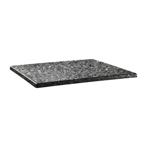 Topalit Plateau de Table Rectangulaire | Topalit Classic Line | 120X80cm | Granite Noir