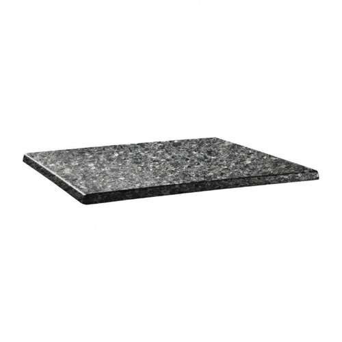 Topalit Plateau de Table Rectangulaire | Topalit Classic Line | 120X80cm | Granite Noir