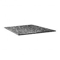 Plateau de Table Carré | Topalit Smartline | 80X80cm | Granite Noir