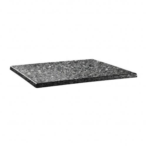 Topalit Plateau de Table Rectangulaire | Topalit Classic Line | 110X70cm | Granite Noir