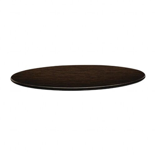 Topalit Plateau de Table Rond | Topalit Smartline | 80cm | Wengé