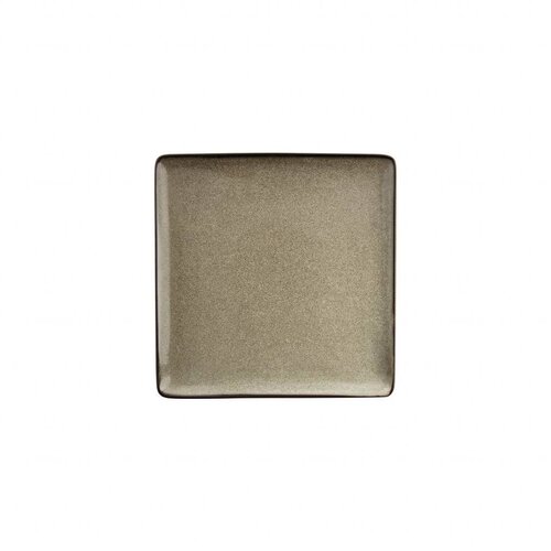 Olympia Assiettes Carrées Olympia Mineral | 230mm | Lot de 6