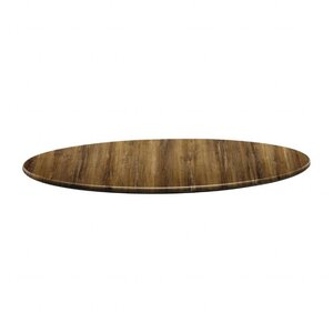 Topalit Plateau de Table Rond | Topalit Smartline | 70cm | Atacama Cherry