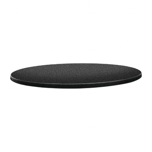 Topalit Plateau de Table Rond | Topalit Classic Line | Anthracite | Disponible en 3 tailles