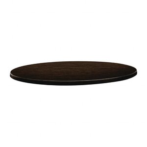 Topalit Plateau de Table Rond | Topalit Classic Line | Wengé | Disponible en 3 tailles