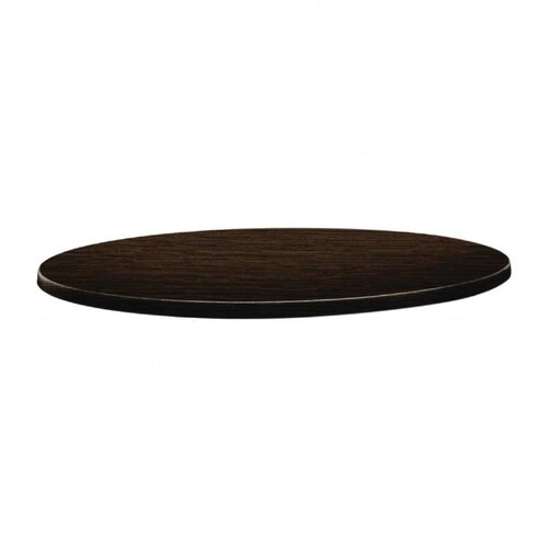 Topalit Plateau de Table Rond | Topalit Classic Line | Wengé | Disponible en 3 tailles