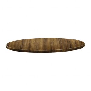 Topalit Plateau de Table Rond | Topalit Classic Line | Atacama Cherry | Disponible en 3 tailles