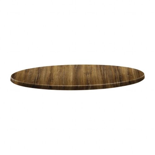 Topalit Plateau de Table Rond | Topalit Classic Line | Atacama Cherry | Disponible en 3 tailles