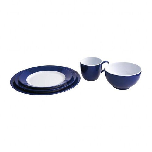 Kristallon Assiette en Mélamine Aile Bleue | Lot de 6 | Disponible en 3 tailles