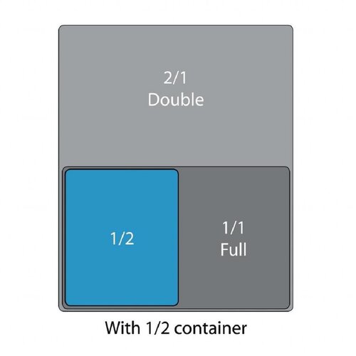 Vogue Couvercle Hermétique Inox et Silicone  | GN 1/2