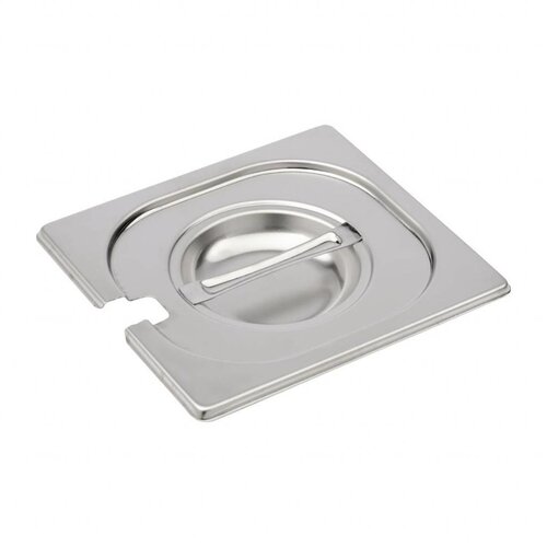 Gastro M Couvercle Inox avec Encoche | GN 1/6 | Gastro M