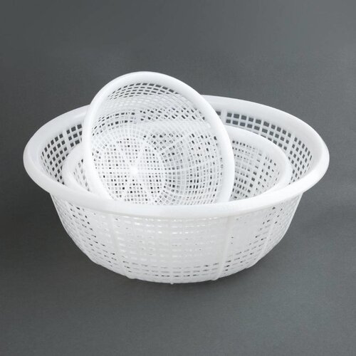 Vogue Passoire Ronde | Blanche  |(Ø)228 x (H)94mm | Disponible en 3 tailles